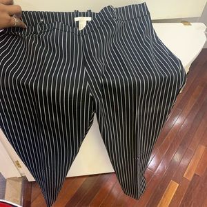 Striped dress pants